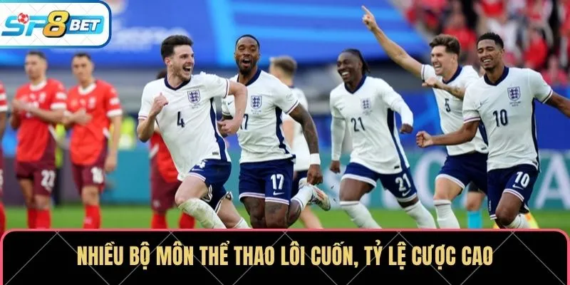 Nhiều bộ môn thể thao lôi cuốn, tỷ lệ cược cao